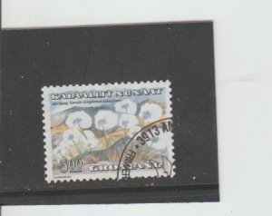 Greenland  Scott#  191  Used  (1989 White Cottongrass)