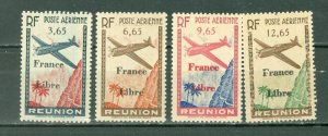 REUNION 1943 FRANCE LIBRE AIR  #C14-17 SET ...MNH...$32.50