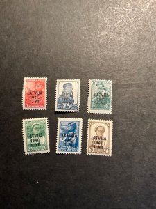 Stamps Latvia Scott #1n14-9 never hinged