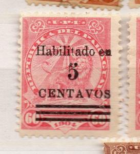 Paraguay 1908 Early Issue Fine Mint Hinged 5c. Surcharged Optd 281605