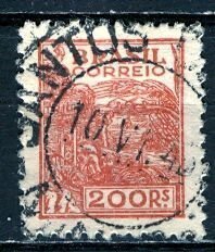 Brazil; 1943: Sc. # 557: Used Wmk. 268 Single Stamp