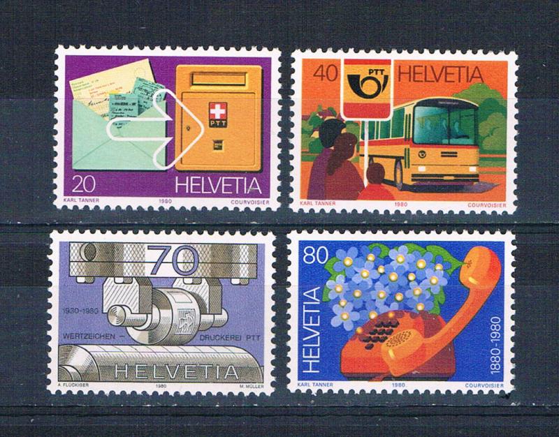 Switzerland 687-90 MNH set Issues 1980 (S1099)