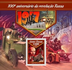 Guinea-Bissau - 2017 Russian Revolution - Souvenir Sheet - GB17009b