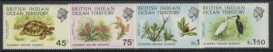 British Indian Ocean Territory, Scott 39-42, MNH