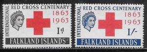 Falkland Islands Scott #'s 147 - 148 MH