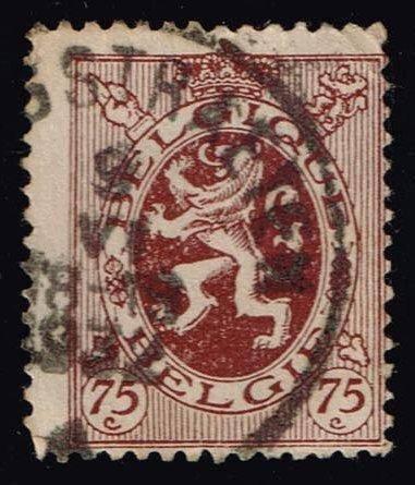 Belgium #211 Heraldic Lion; Used (0.25)