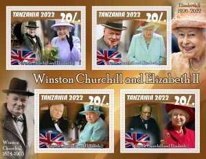 Stamps. Famous People,Winston Churchill  2022 year 1+1 sheets