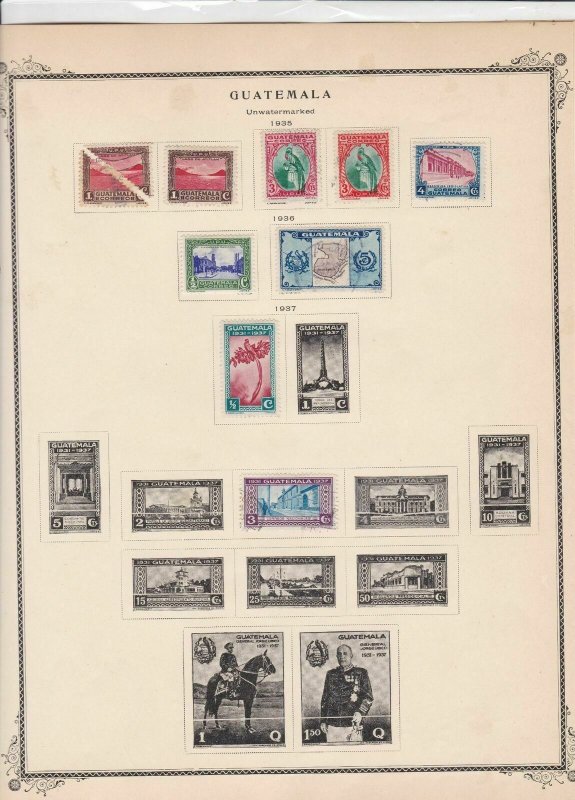 guatemala stamps page ref 17219