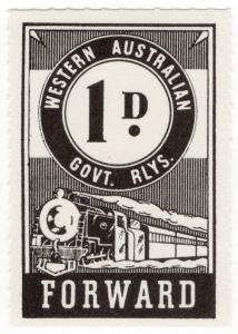 (I.B) Australia - Western Australia Railways : Parcels 1d