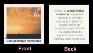 US 3878d Cloudscapes Cumulonimbus nammatus 37c single MNH 2004