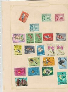 somaliland & singapore stamps sheet ref 17771