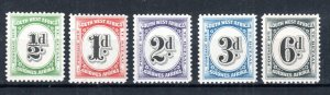 South West Africa 1931 Postage Due set SG D47-D51 MNH