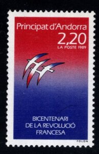 Andorre (French) Andorra Scott 370 MNH** French Revolution stamp