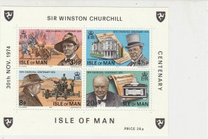 Isle of Man 1974 Sir Winston Churchill MNH Mini Stamps Sheet Ref 27099 
