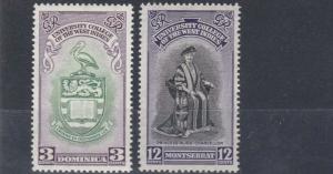 MONTSERRAT   1951  B W I UNIVERSITY SET  MH 