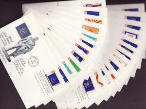 1633-82 State Flags Fleetwood FDC set