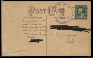 USA 1913 BARR Adams Co Colorado vCover Helbock R4 Postcard 94206