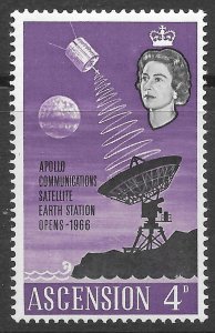Ascension Scott 104 MH 4d Apollo Satellite Station issue of 1966