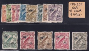 New Guinea Scott #'s C14 - C27 set VF used Nice ! scv $ 690 ! see pics !