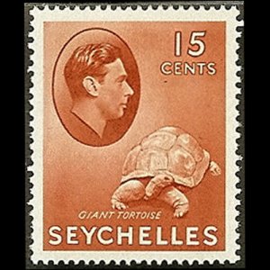 SEYCHELLES 1938 - Scott# 133 Giant Tortoise 15c no gum