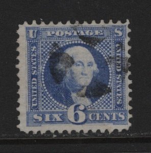 115 F-VF  used neat cancel with nice color cv $ 225 ! see pic !