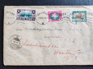 South African postage stamp envelope addressed to Haarlem, Netherlands...