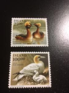 Iceland sc 721-722 MNH Birds