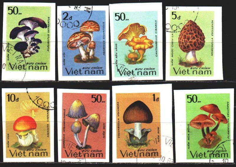 Vietnam. 1983. 1371U-78U. Mushrooms. USED.