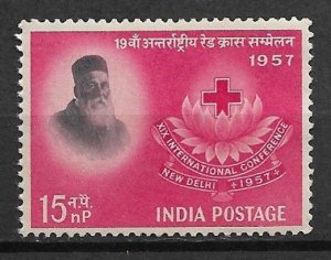 1957 India Sc291 19th International Red Cross Conf., New Delhi. MNH