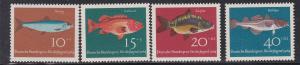 Germany # B396-399, Fish, NH, 1/2 Cat.