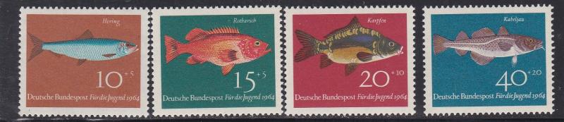 Germany # B396-399, Fish, NH, 1/2 Cat.