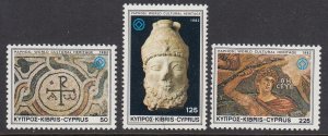 Cyprus 581-3 Cultural Heritage mnh