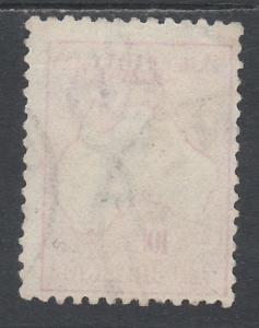 AUSTRALIA 1915 KANGAROO 10/- 3RD WMK USED