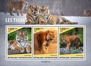 C A R - 2023 - Tigers - Perf 3v Sheet  - Mint Never Hinged