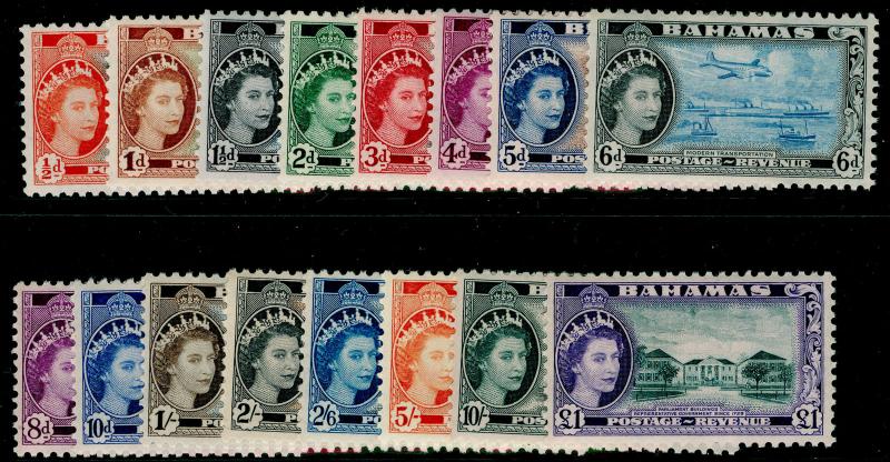 BAHAMAS SG201-216, COMPLETE SET, NH MINT. Cat £100.