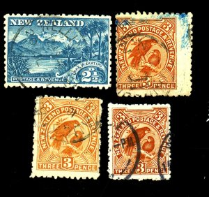 NEW ZEALAND 74 75 (3) USED FVF Cat $40