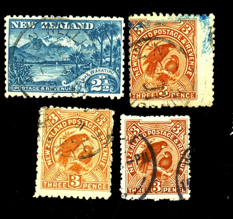 NEW ZEALAND 74 75 (3) USED FVF Cat $40