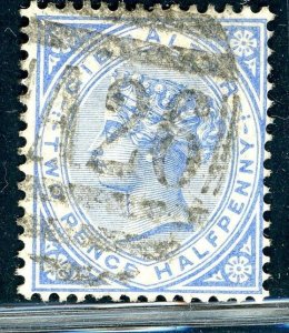 Gibraltar 1886 - 2½d SG 11 Used GIBRALTAR A26 POSTMARK (003253)