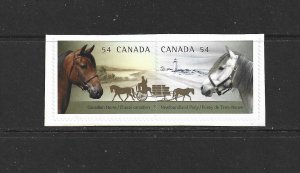 CANADA - 2009 CANADIAN HORSES - BOOKLET PAIR - SCOTT 2330a - MNH