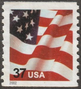 USA,  stamp, scott#3631,  used, hinged,  Flag,  First Class