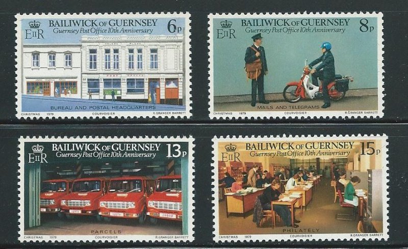 Guernsey 195-8 1979 10th Post Office set MNH