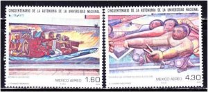 Mexico, Paintings (SC# C609-C610) MNH SET