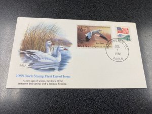 US RW55 Duck Stamp $10 FDC On Fleetwood Cover