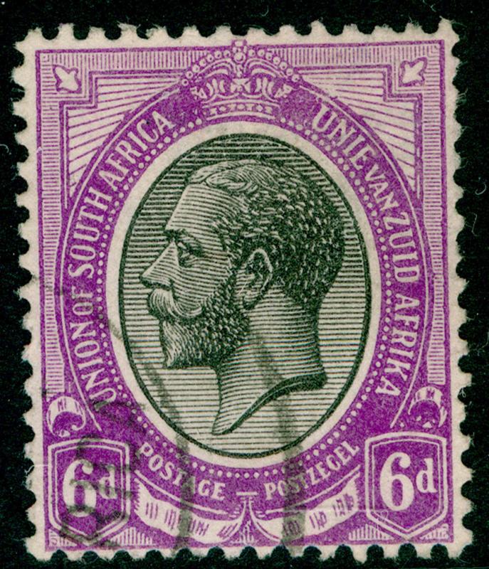 SOUTH AFRICA SG11a, 6d black & bright violet, FINE USED, CDS.