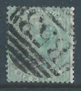 Mauritius #37 Used 6p Quenn Victoria - Wmk. 1