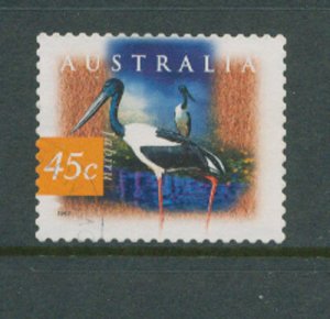 Australia SG 1690d perf 12½ x 13 Used  Birds  Stork Jabiru