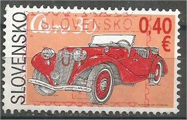 SLOVAKIA, 2011, used 0.40, Vintage Cars - Aero 30 Mi:SK 664