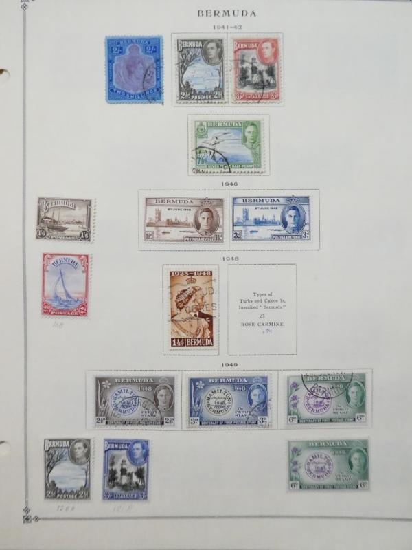 EDW1949SELL : BERMUDA Very clean Mint & Used collection on album pages. Cat