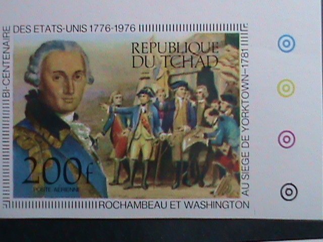 ​CHAD-1976 SC# 181-5-BICENTENARY OF AMERICAN REVOLUTION IMPERF-MNH SET VF RARE