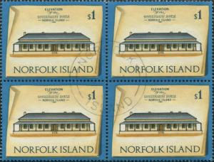 Norfolk Island 1973 SG148 $1 Historic Building block FU